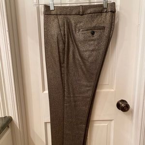 Metallic Banana Republic suit pants.